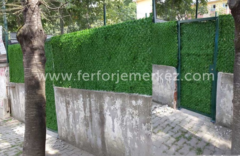 Yeşil Panel Çit Uygulama